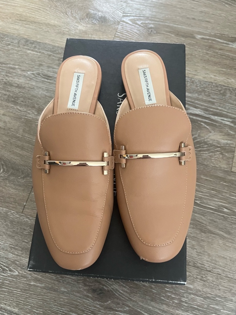 Saks Fifth Avenue women's mule loafers